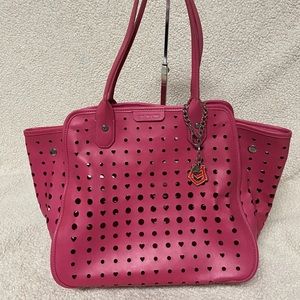 Love Moschino pink tote w/charm